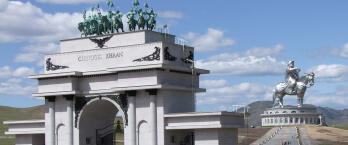 Chinggis Khaan Statue Complex entrance gate